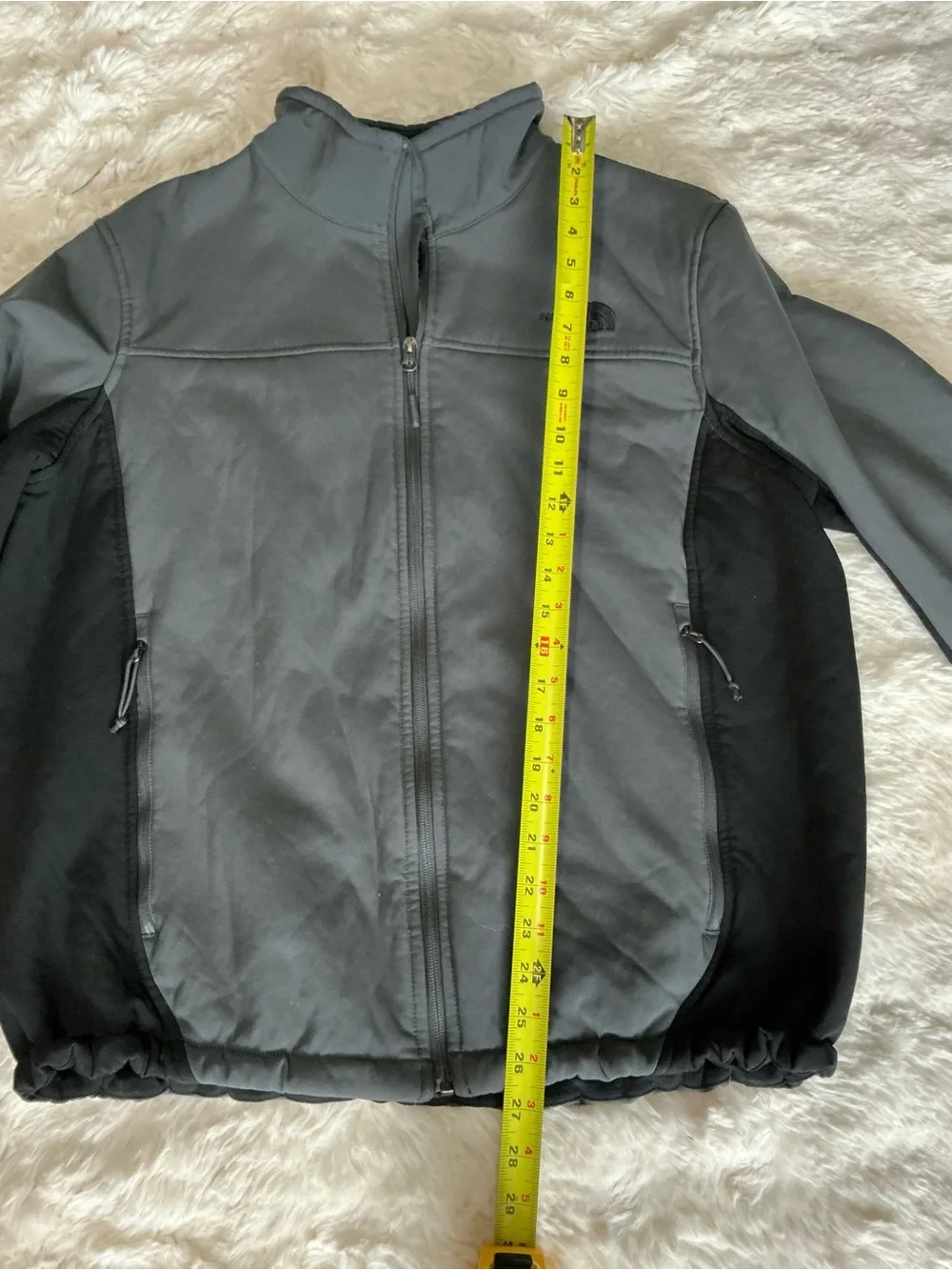 The North Face Men's Charcoal and Black Windbreaker Jacket